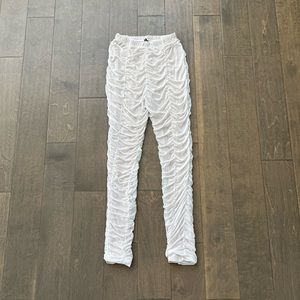 Nude Ruched Leggings